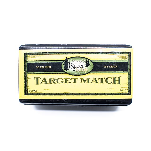Speer 30 Cal 168gr BTHP Target Match Bullets 100ct